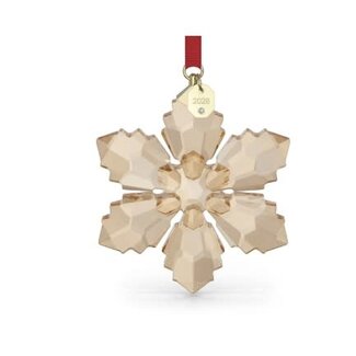 Swarovski Swarovski Kerstornament 5729037 Goudkleurig met Rood Lint Sneeuwster 2026