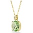 Swarovski Swarovski Collier 5764821 Millenia Goudkleurig met Groene Cushion met Kristallen 38-45cm