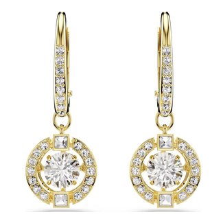 Swarovski Swarovski Oorbellen 5758095 Una Goudkleurig met Witte Kristal