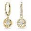 Swarovski Swarovski Oorbellen 5758095 Una Goudkleurig met Witte Kristal