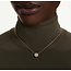 Swarovski Swarovski Collier 5758061 Una Goudkleurig met Wit Kristal 38-45cm