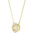 Swarovski Swarovski Collier 5758061 Una Goudkleurig met Wit Kristal 38-45cm