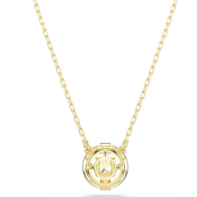 Swarovski Swarovski Collier 5758061 Una Goudkleurig met Wit Kristal 38-45cm