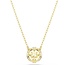Swarovski Swarovski Collier 5758061 Una Goudkleurig met Wit Kristal 38-45cm