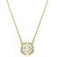 Swarovski Swarovski Collier 5758061 Una Goudkleurig met Wit Kristal 38-45cm