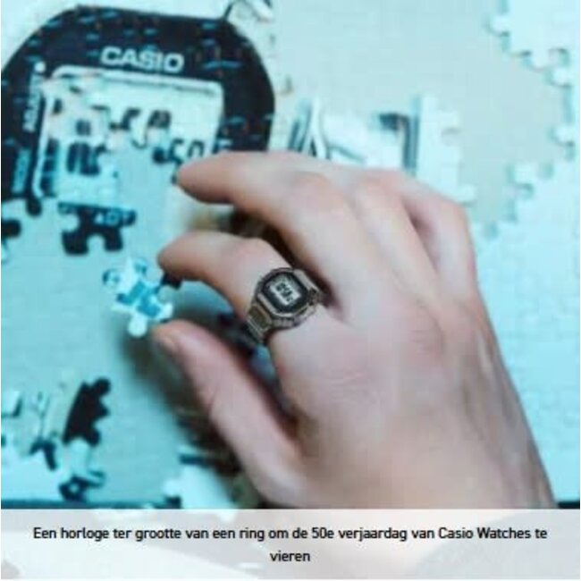 Casio G-Shock Casio G-Shock Horloge Ring CRW-001-1ER Staal Digitaal Special One Size Fits All