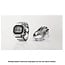 Casio G-Shock Casio G-Shock Horloge Ring CRW-001-1ER Staal Digitaal Special One Size Fits All