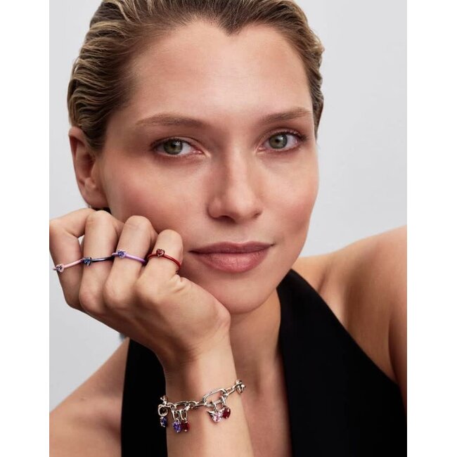 Pandora Pandora Bedel 793626C02 Zilver  Roze Hart met Vleugels