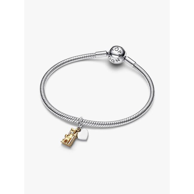 Pandora Pandora Bedel 764915C01 Zilver met 14k Geelgouden Plating Kasteel
