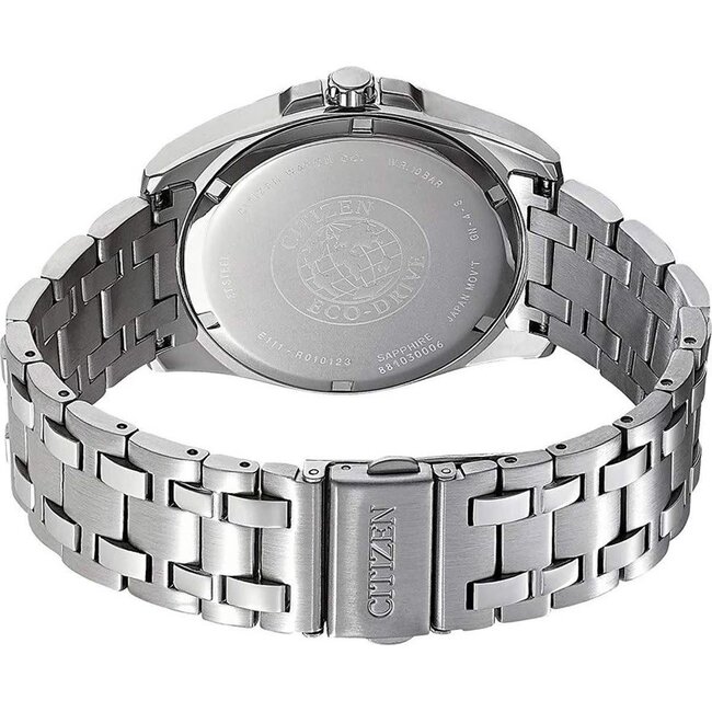 Citizen Citizen Horloge BM7108-81L Staal Eco-drive met Zwarte Wijzer 40mm