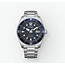 Citizen Citizen Horloge AW1881-52L Staal Eco-drive met Blauwe Wijzerplaat 100m Waterdicht 41mm