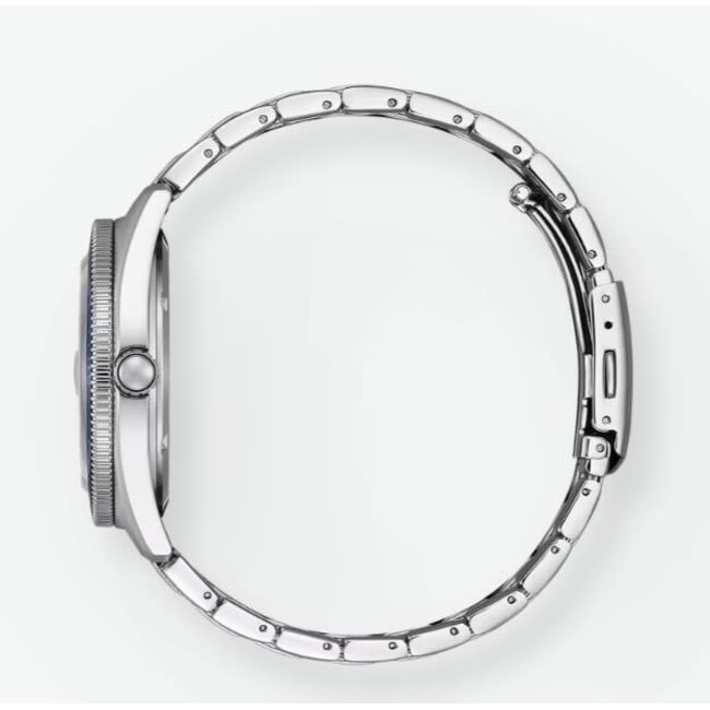 Citizen Citizen Horloge AW1881-52L Staal Eco-drive met Blauwe Wijzerplaat 100m Waterdicht 41mm