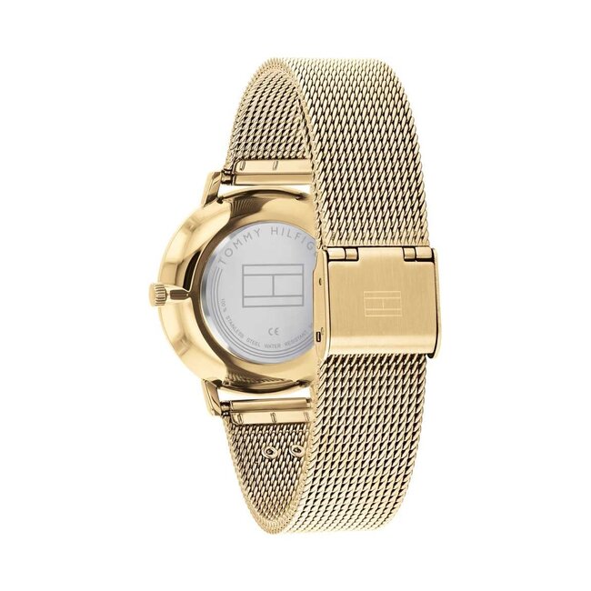 Tommy Hilfiger Tommy Hilfiger Horloge TH1782286 Tea Staal met Geelgouden Plating Quartz 35mm