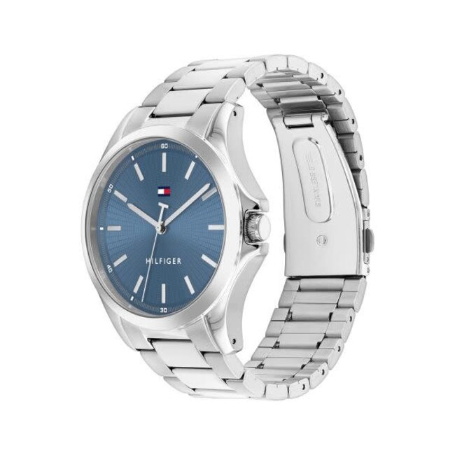 Tommy Hilfiger Tommy Hilfiger Horloge TH1710670 Bruce Staal Quartz met Blauwe Wijzerplaat 43mm
