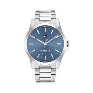 Tommy Hilfiger Tommy Hilfiger Horloge TH1710670 Bruce Staal Quartz met Blauwe Wijzerplaat 43mm