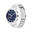 Tommy Hilfiger Horloge TH1710728 Oxford Staal Quartz Chronograaf met Blauwe Wijzerplaat 42mm