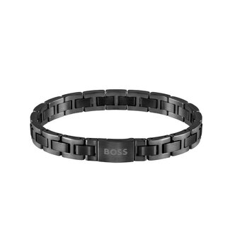 BOSS BOSS Armband HBJ1580055 Link Essentials Staal Zwart 20cm