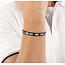 BOSS BOSS Armband HBJ1580794 Nolan Bicolor Zwart Staal 19cm