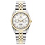 Jacques du Manoir Jacques du Manoir Horloge  JWN06102 Inspiration Multifunction Staal Bicolor band met Zilver Wijzerplaat 36.5mm