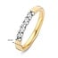 Excellent Jewelry Excellent Ring RG413915-52 14k Bi-color Goud met 5-0.25crt H SI Briljant geslepen Diamant Maat 52