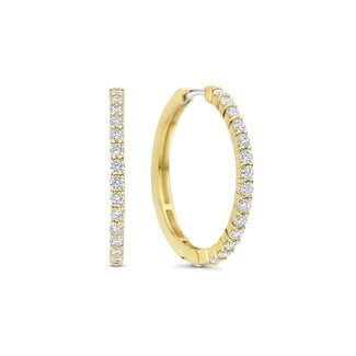 Ti Sento Milano Ti Sento Oorbellen 78078ZY Zilver met 14k Geelgouden Plating met Zirkonia 25.5mm