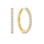 Ti Sento Milano Ti Sento Oorbellen 78077ZY Zilver met Geelgouden Plating met Zirkonia 21.5mm