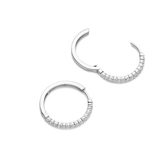 Ti Sento Milano Ti Sento Oorbellen 78078ZI Zilver met Zirkonia 25.5mm