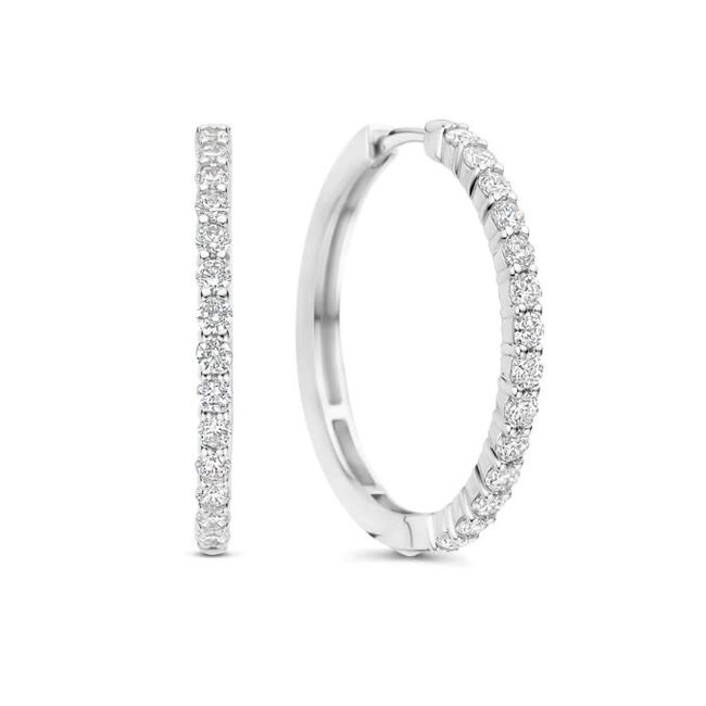 Ti Sento Milano Ti Sento Oorbellen 78078ZI Zilver met Zirkonia 25.5mm