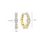 Ti Sento Milano Ti Sento Oorbellen 78073ZY Zilver met Geelgouden Plating met Zirkonia 14mm