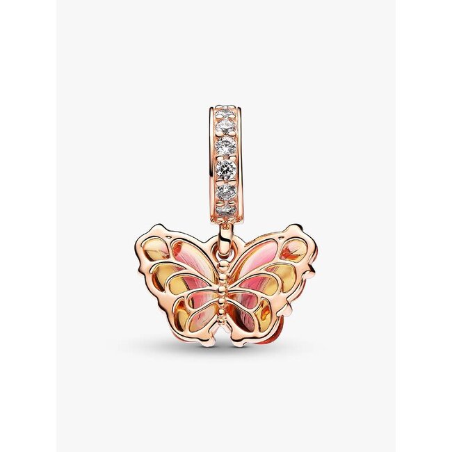 Pandora Pandora Bedel 782698C01 Zilver met Rose Plating Vlinder