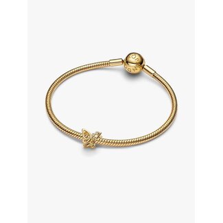 Pandora Pandora Bedel 764369C01 Zilver met Geelgouden Plating Vlinder