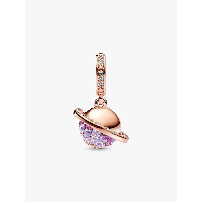 Pandora Pandora Bedel 782437C01 Zilver met Rose Plating Saturnus
