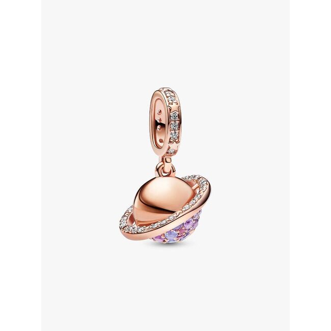 Pandora Pandora Bedel 782437C01 Zilver met Rose Plating Saturnus