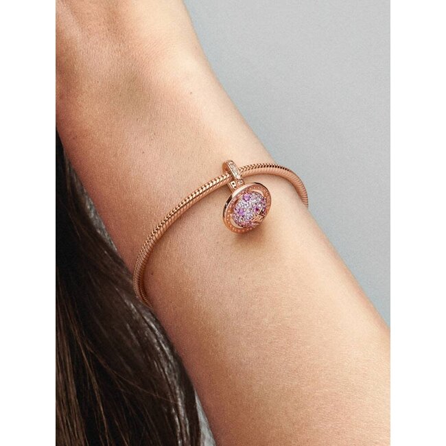 Pandora Pandora Bedel 782437C01 Zilver met Rose Plating Saturnus