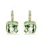 Swarovski Swarovski oorbellen 5764822 Millenia Goudkleurig met Groene Cushion en Kristallen