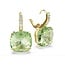 Swarovski Swarovski oorbellen 5764822 Millenia Goudkleurig met Groene Cushion en Kristallen