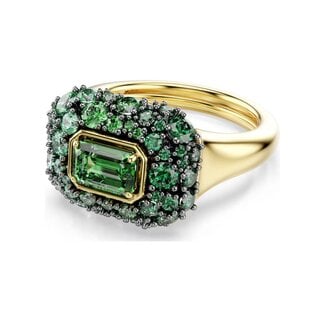 Swarovski Swarovski Ring 5759921 Sublima Goudkleurig Octagon Groen met Kristallen Maat 55-60