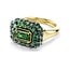 Swarovski Swarovski Ring 5759921 Sublima Goudkleurig Octagon Groen met Kristallen Maat 55-60
