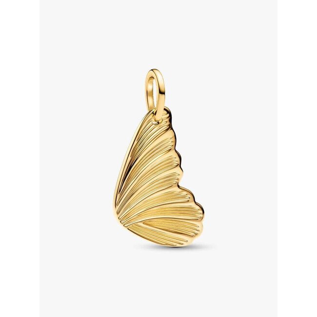 Pandora Pandora Bedel 364015C00 Zilver met 14k Geelgouden Plating Vlinder Graveerbaar