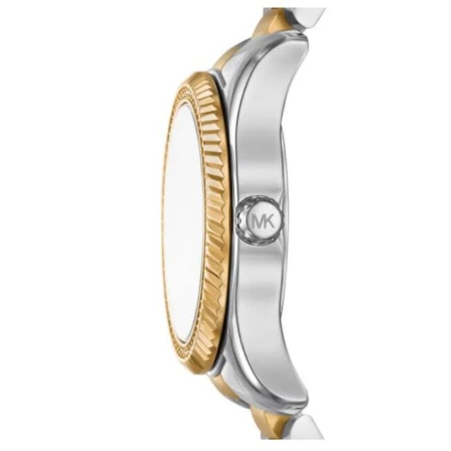 Michael Kors Michael Kors Horloge MK7625 Lexington Staal Bi-Color met Zwarte Wijzerplaat Quartz 33mm