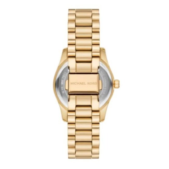 Michael Kors Michael Kors Horloge MK7622 Lexington Staal met Geelgouden Plating met Groene Wijzerplaat Quartz 33mm