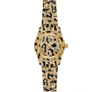 Michael Kors Michael Kors Horloge MK7639 Lexington Staal Godkleurig met Zwarte Accenten en Zirkonia Quartz 26mm