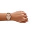 Michael Kors Michael Kors Horloge MK7631 Lexington Staal Mat Rosegoud met Rosekleurige Wijzerplaat met Zirkonia Quartz 33mm