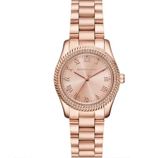 Michael Kors Michael Kors Horloge MK7623 Lexington Staal Rosekleurig met Rosekleurige Wijzerplaat met Zirkonia Quartz 33mm