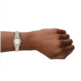 Michael Kors Michael Kors Horloge MK7620 Chelsea Staal Bi Color met Witte Wijzerplaat Quartz 25mm
