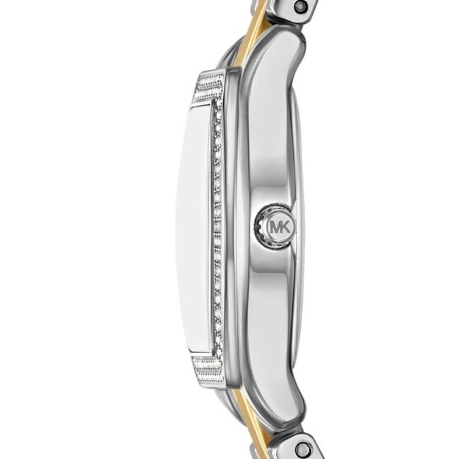 Michael Kors Michael Kors Horloge MK7620 Chelsea Staal Bi Color met Witte Wijzerplaat Quartz 25mm