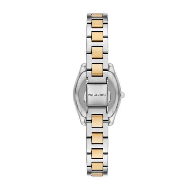 Michael Kors Michael Kors Horloge MK7620 Chelsea Staal Bi Color met Witte Wijzerplaat Quartz 25mm