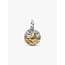 Pandora Pandora Bedel 764994C01 Zilver met14k Geelgouden Plating Medaillon Sterrenbeeld Leeuw