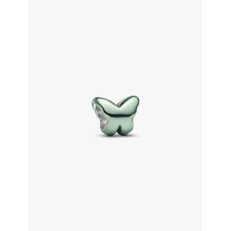 Pandora Pandora Bedel 794783C01 Zilver Mini Vlinder met Groen Enamel