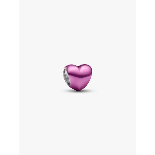 Pandora Pandora Bedel 794785C01 Zilver Mini Hart met Roze Enamel